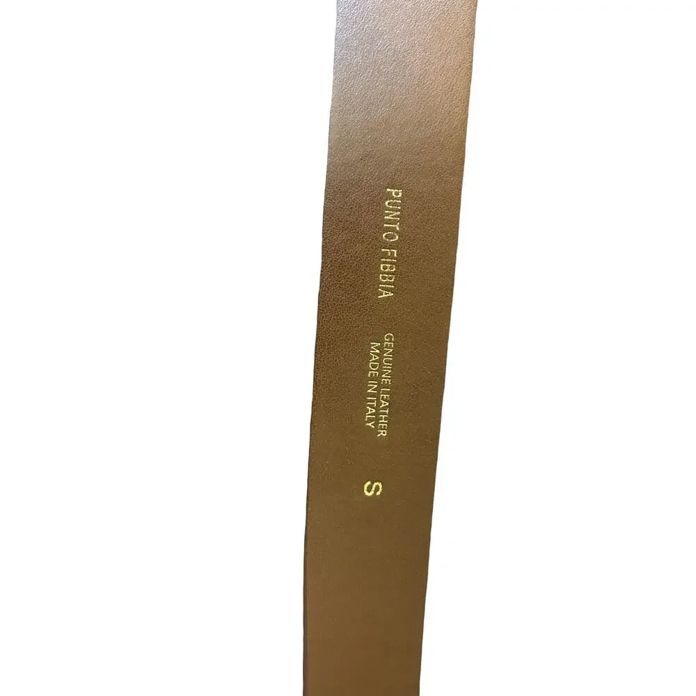 NWT Punto Fibbia Italian Leather Concho Belt